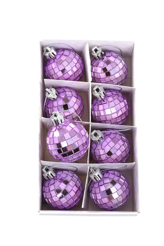 TINY DISCO BALL BOX-Lilac Christmas Ornament