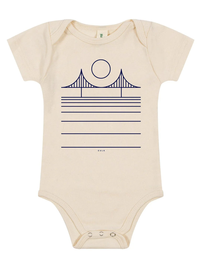 Minimal Bridge Baby Onesie