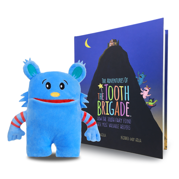 THE TOOTH BRIGADE BOOK + TOOTH PILLOW GIFT SET - Blue