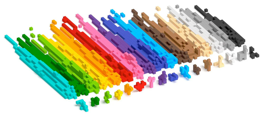 PIXIO-25 Magnetic Blocks in 5 Colors +Free App