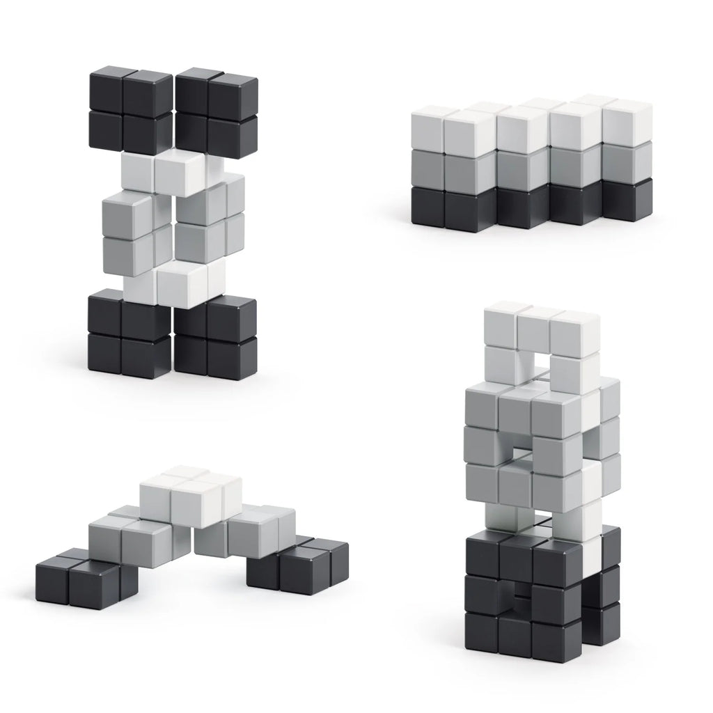 PIXIO Abstract Series NOIR - 60 Magnetic Blocks in 3 Colors