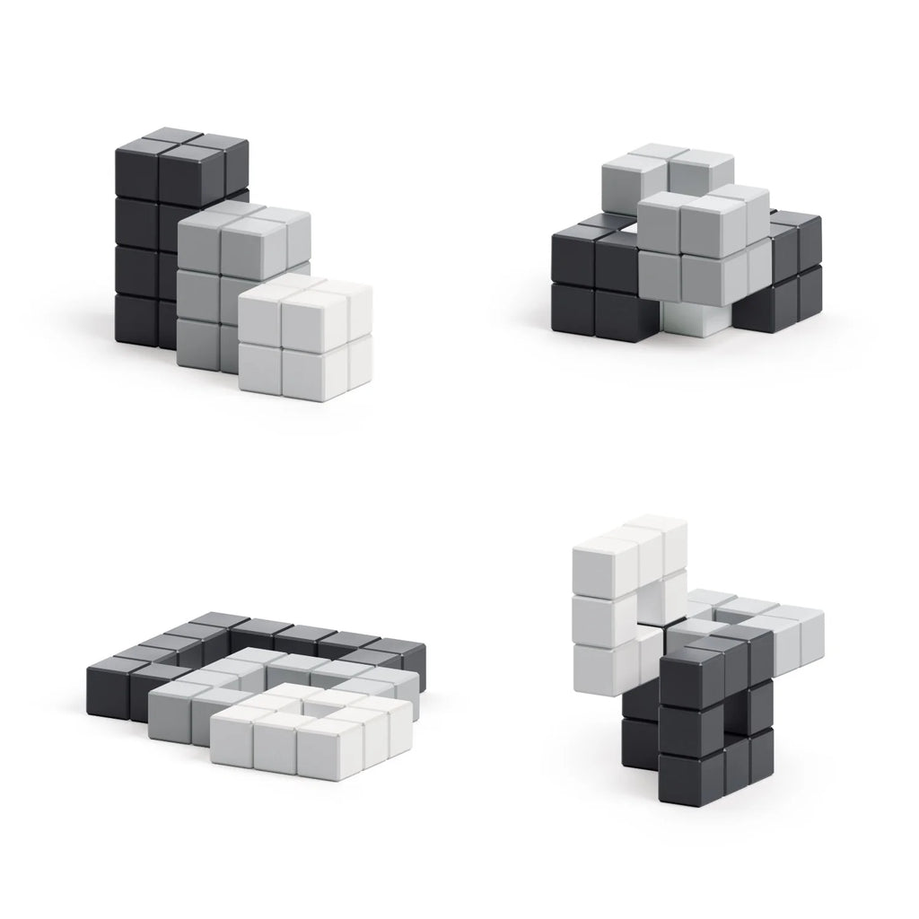 PIXIO Abstract Series NOIR - 60 Magnetic Blocks in 3 Colors