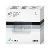 PIXIO Abstract Series NOIR - 60 Magnetic Blocks in 3 Colors