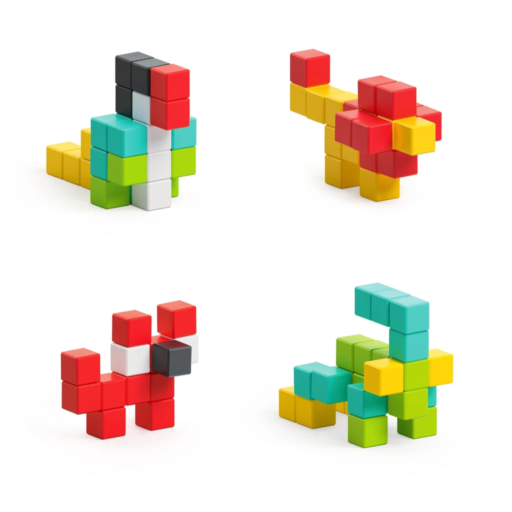 PIXIO-50 Magnetic Blocks in 6 Colors +Free App