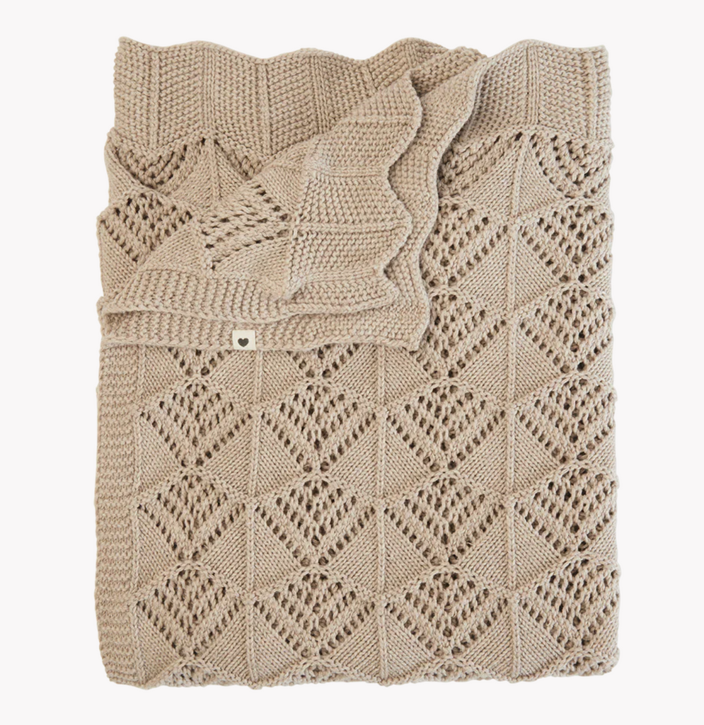 BIBS Knitted Wavy Blanket