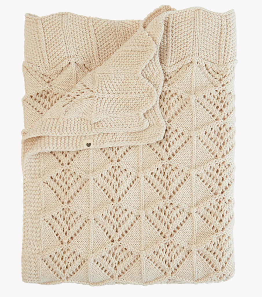 BIBS Knitted Wavy Blanket