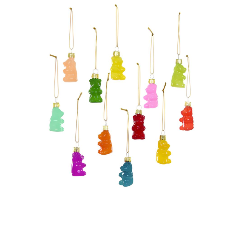 Assorted Rainbow Gummy Bear Ornaments