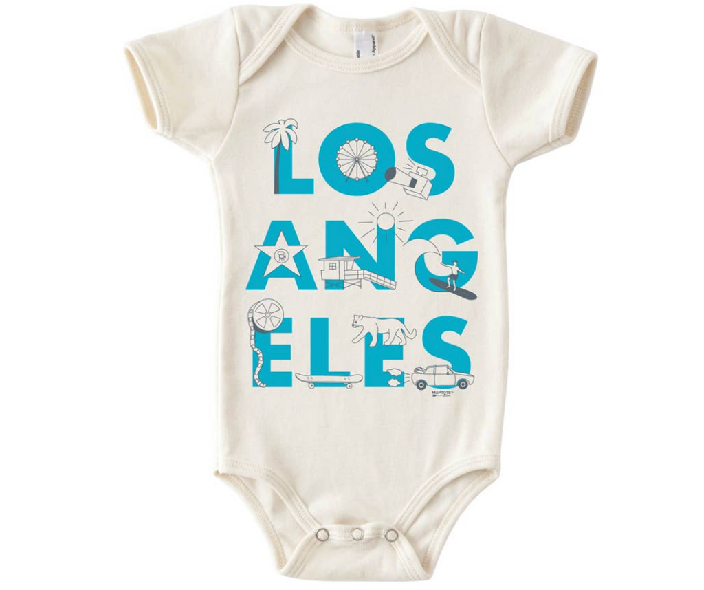Los Angeles Font One-Piece: 6-12 months