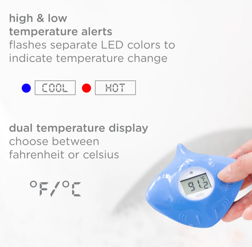 Silicone stringray bath thermometer Ubbi