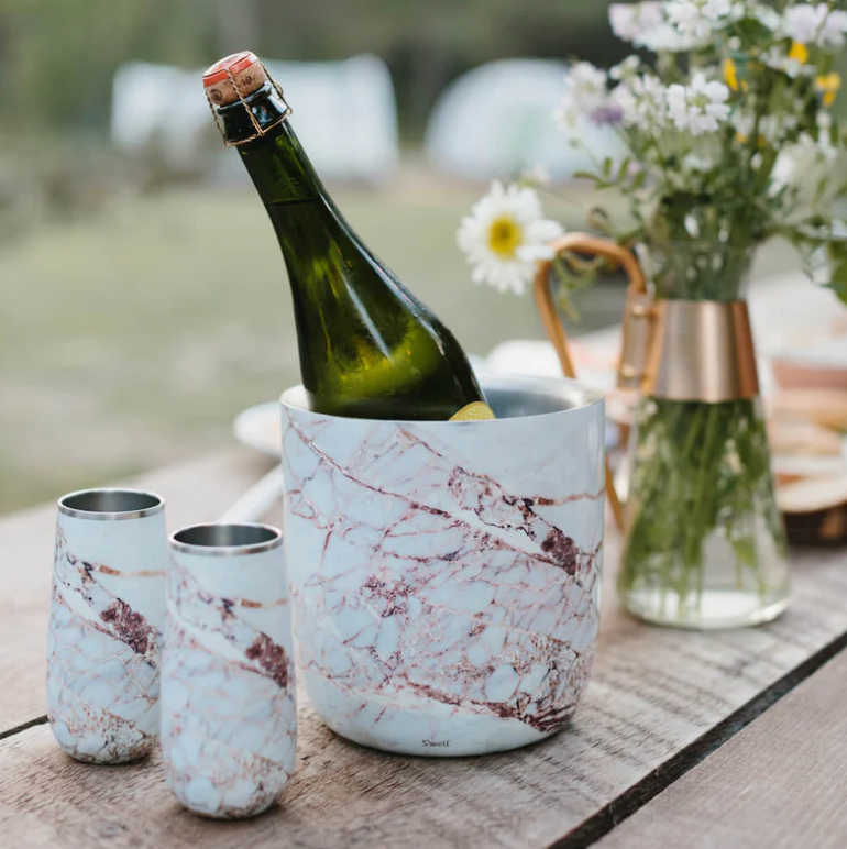 Champagne Flute- Calacatta Gold