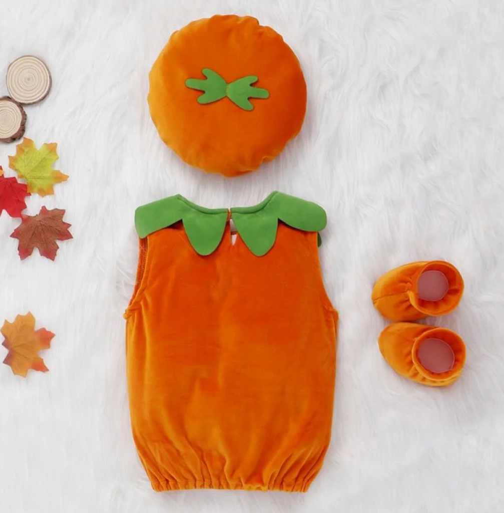 3pcs pumpkin costume medium