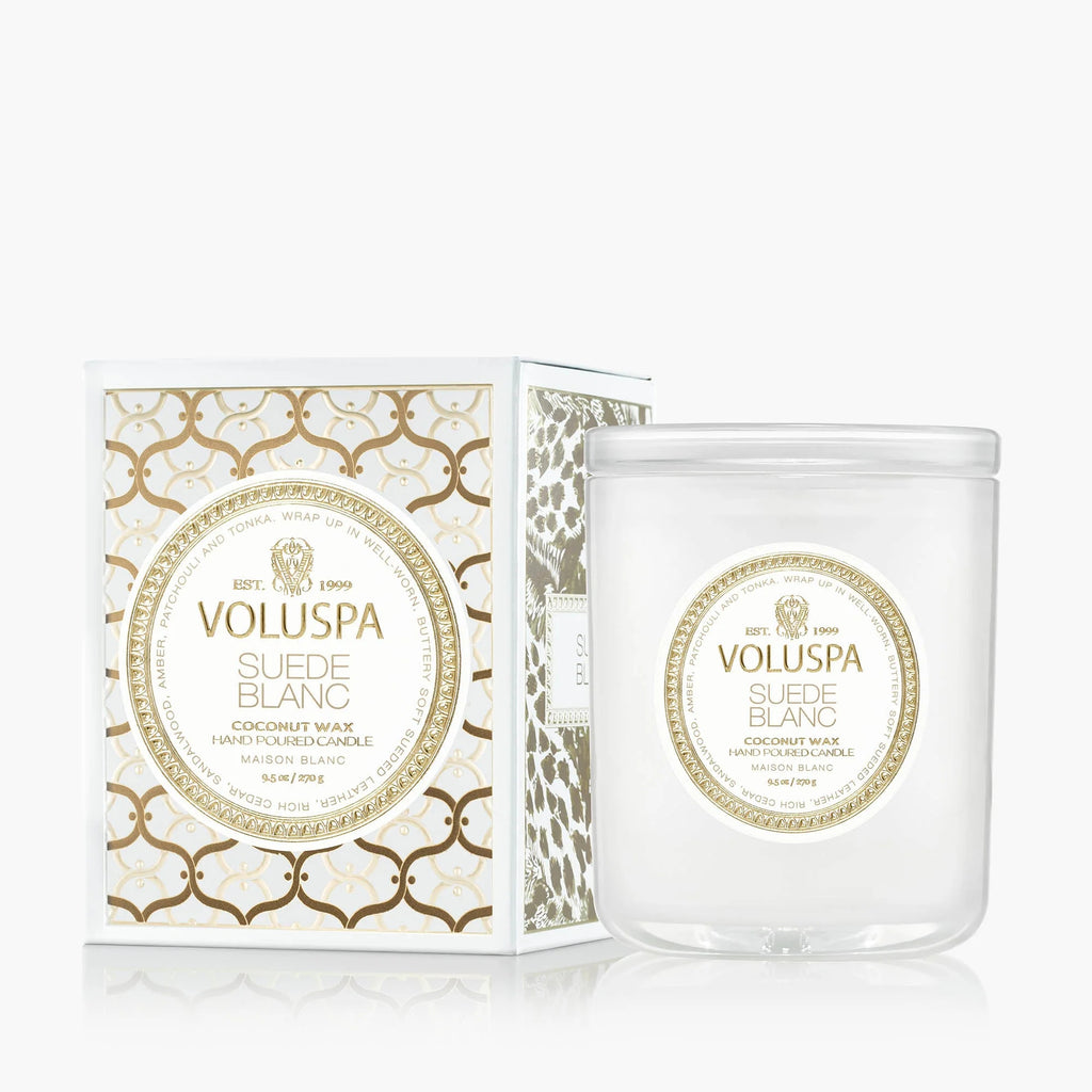 Suede Blanc 9.5oz Classic Candle