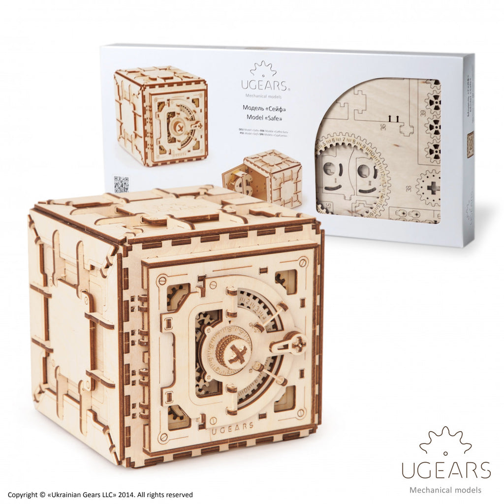 Safe mechanical model kit and puzzle box