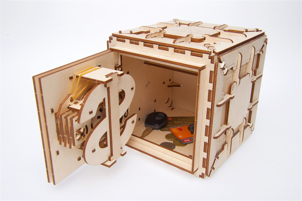 Safe mechanical model kit and puzzle box