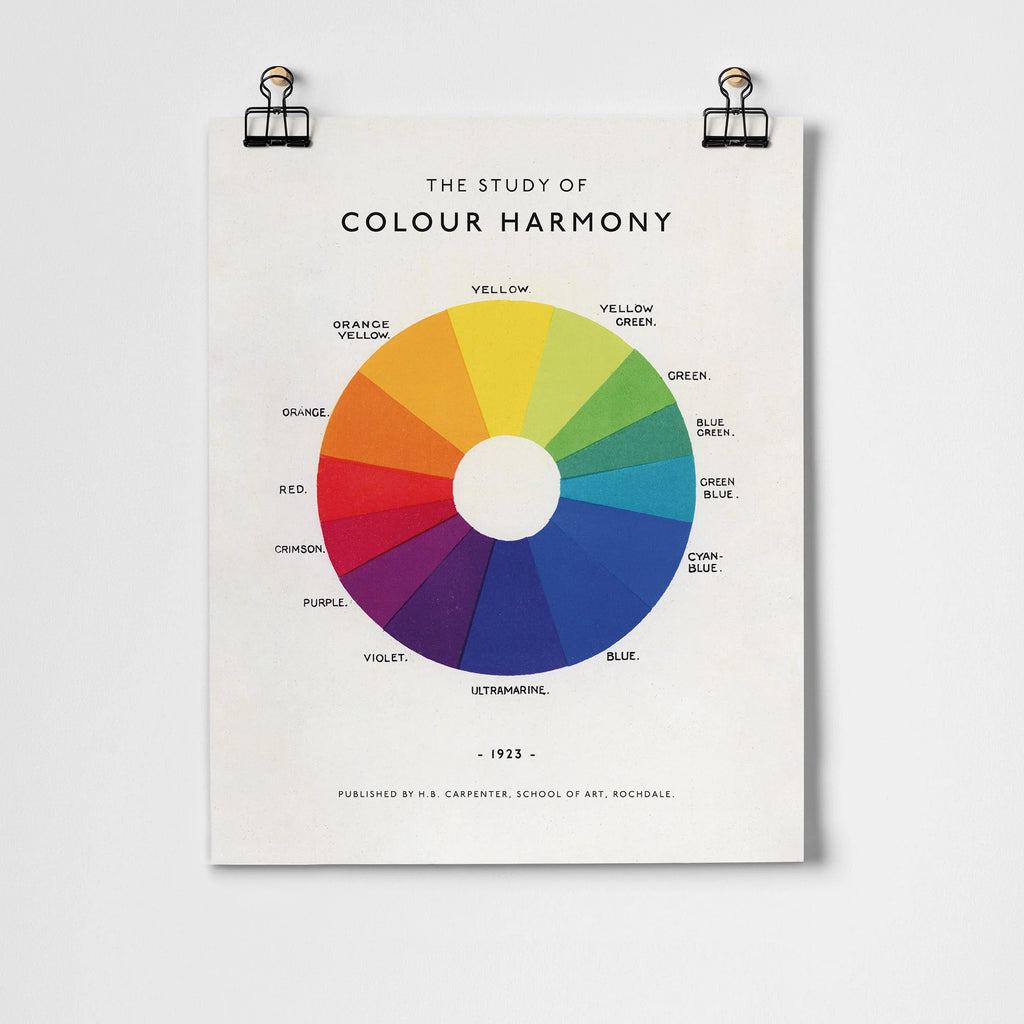 The Study of Colour Harmony | Framed Fine Art Print