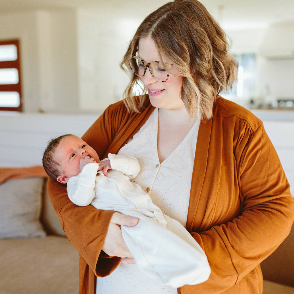 24 Hour Convertible Sleeper Baby Gown - Cloud