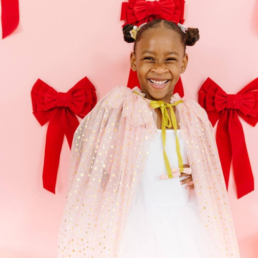 Blush Shimmer Star Cape - Dress Up - Kids