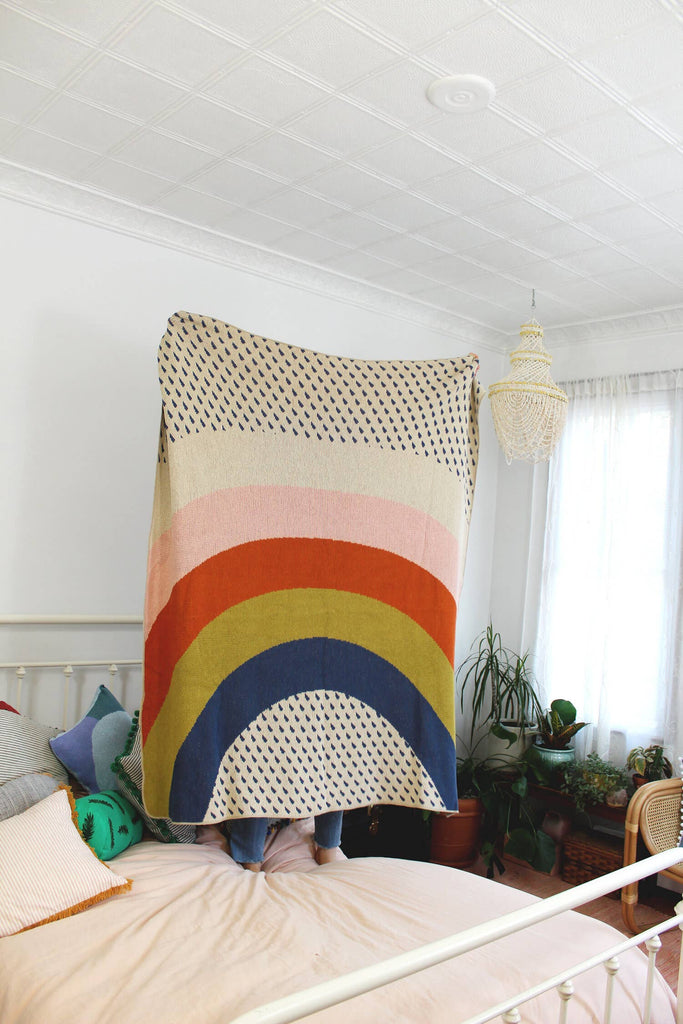 Rainbow Throw Blanket