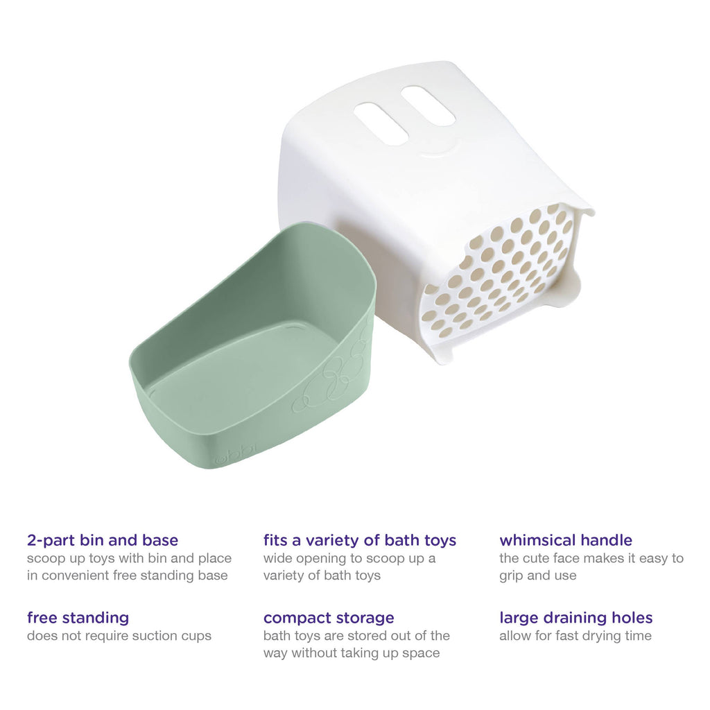 Sage Bath Toy Drying Bin