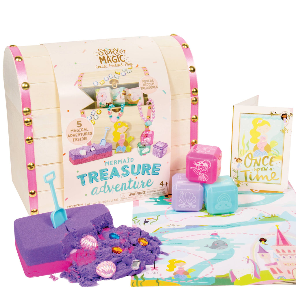 Mermaid Wooden Treasure Adventure 4-unit case pack