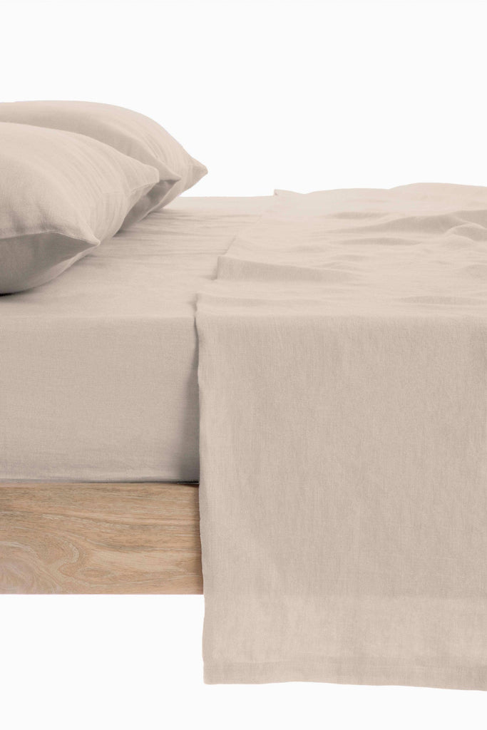 Linen Bedding Sets-Oatmeal