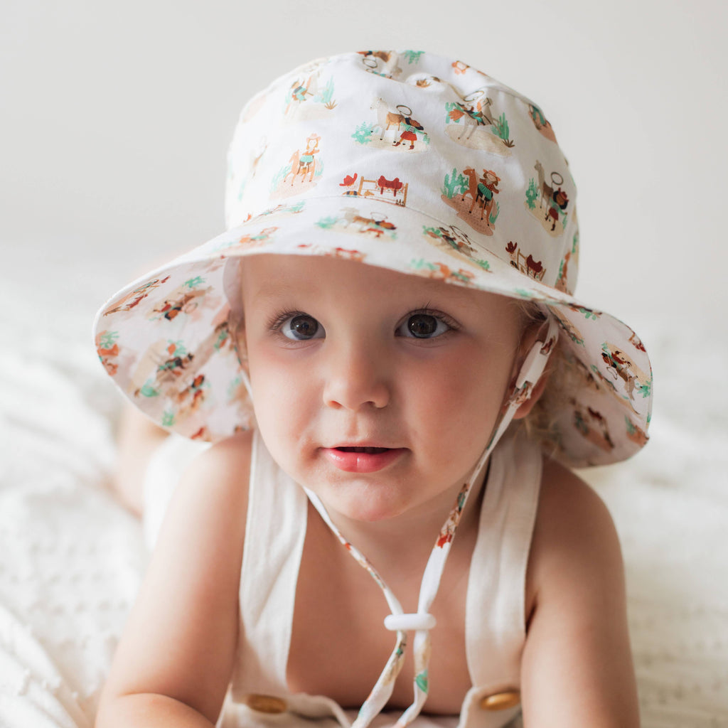 Cowpoke Western Baby & Toddler Bucket Hat UPF 50+