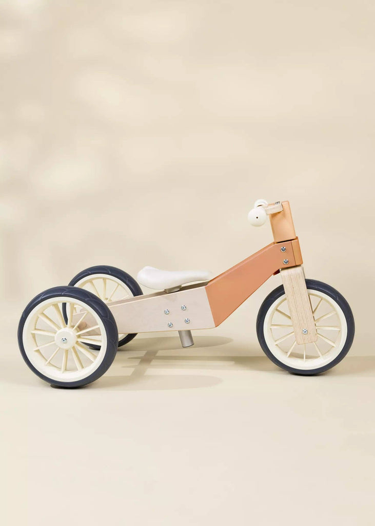 Wooden Balance Bike - 3 in 1 - Grapefruit