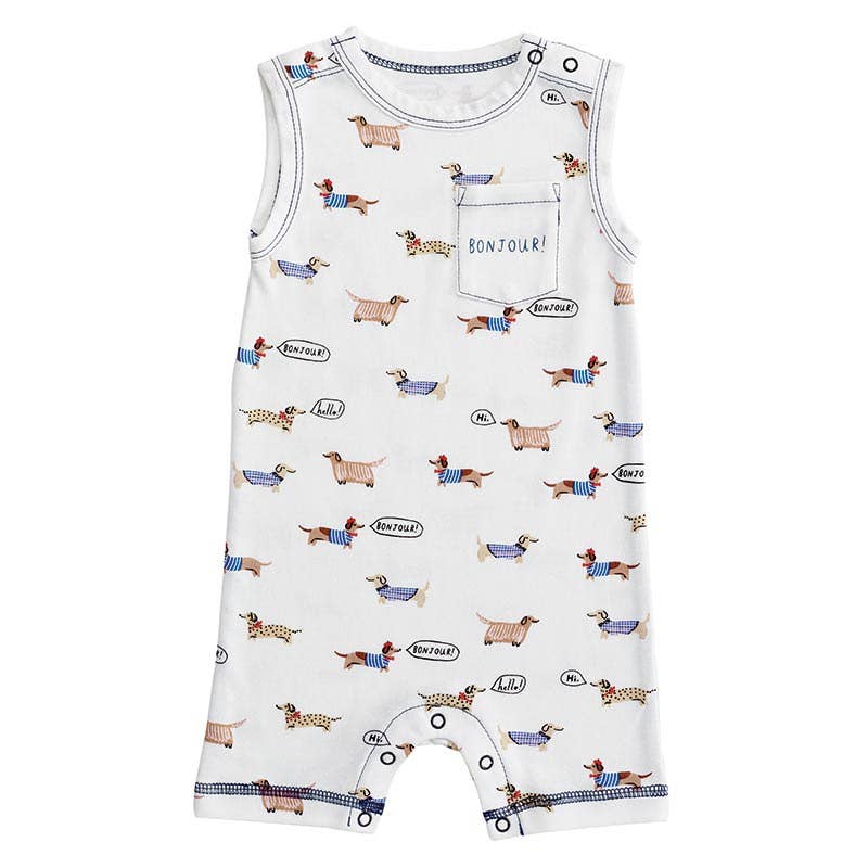 Bonjour Tank Romper: 3-6M