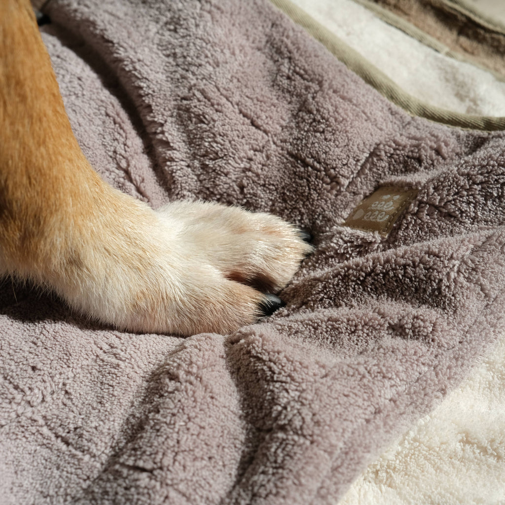 Baby Fleece Towel//DOG TOWEL: Tan
