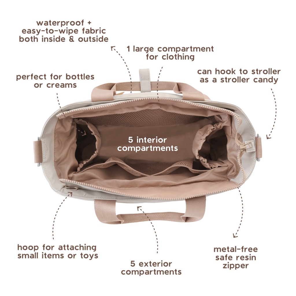 MARSU diaper bag//Cream