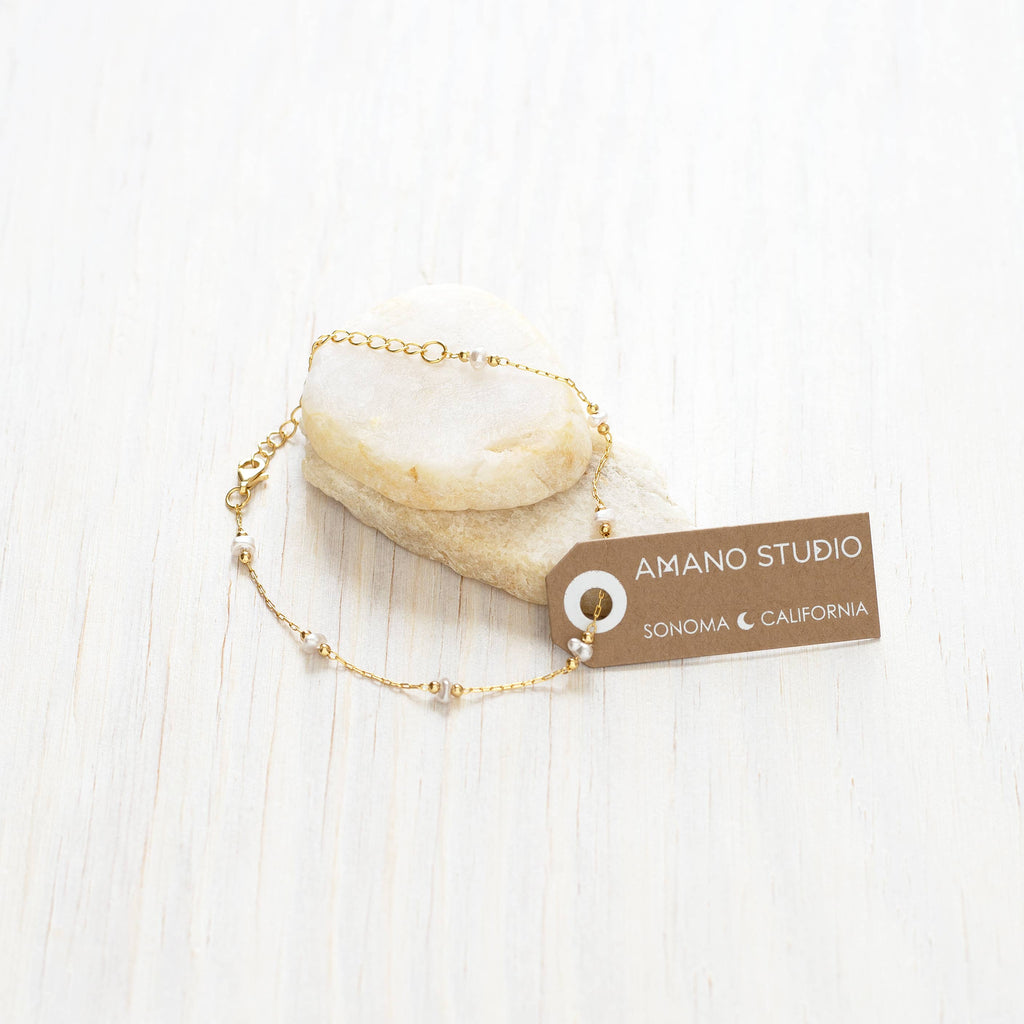 Freshwater Pearl Chain Bracelet