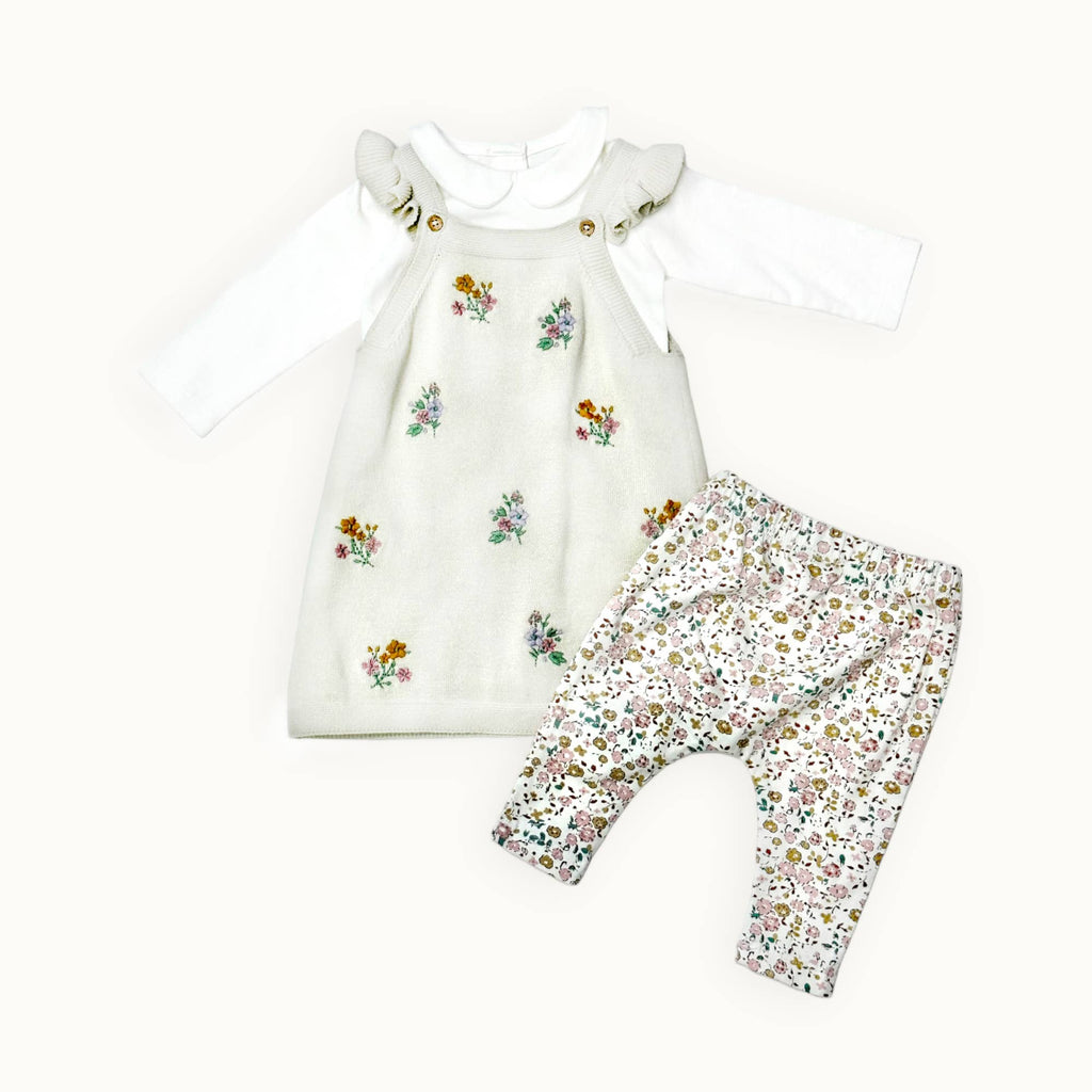 Floral Jersey Stretch Baby Leggings