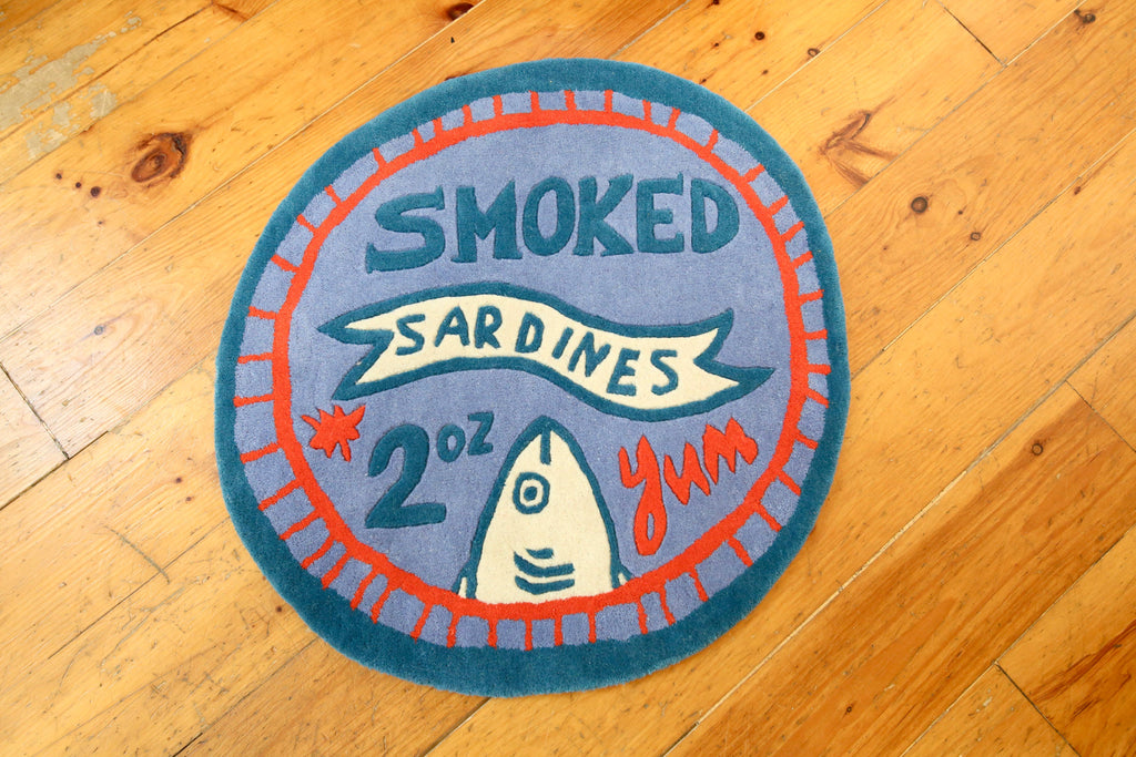 Sardine Tin Circle Rug