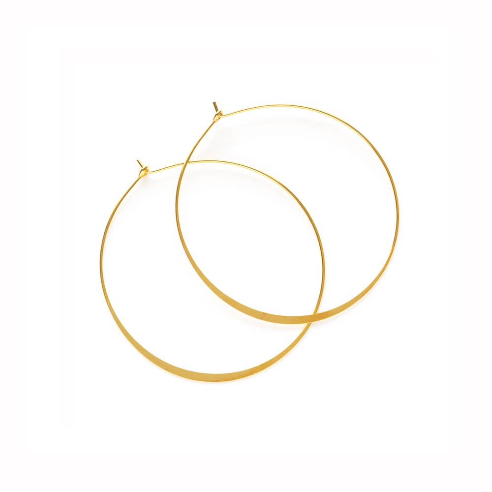 1.5" Classic Hoops: Silver