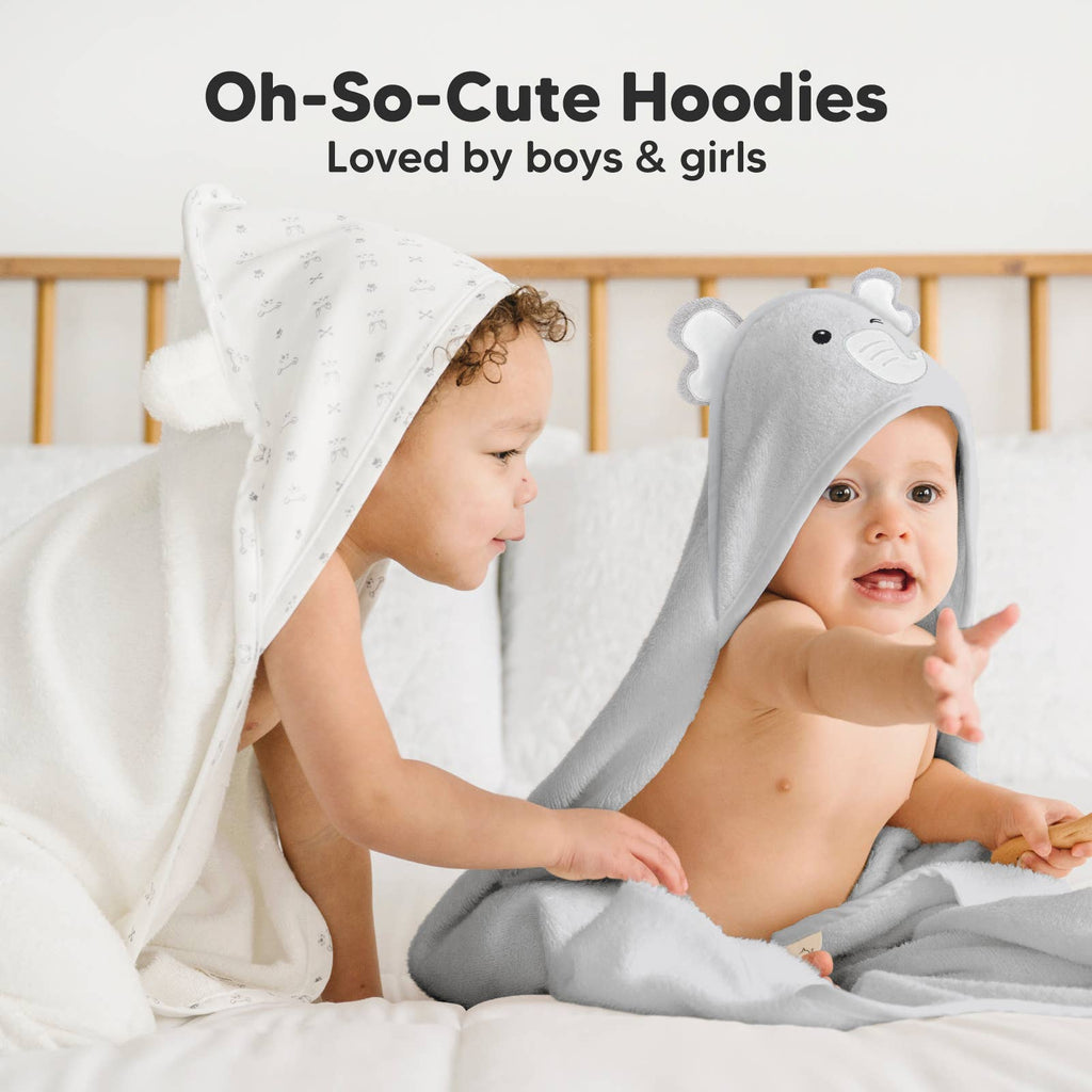 KeaBabies Cuddle Baby Hooded Towel