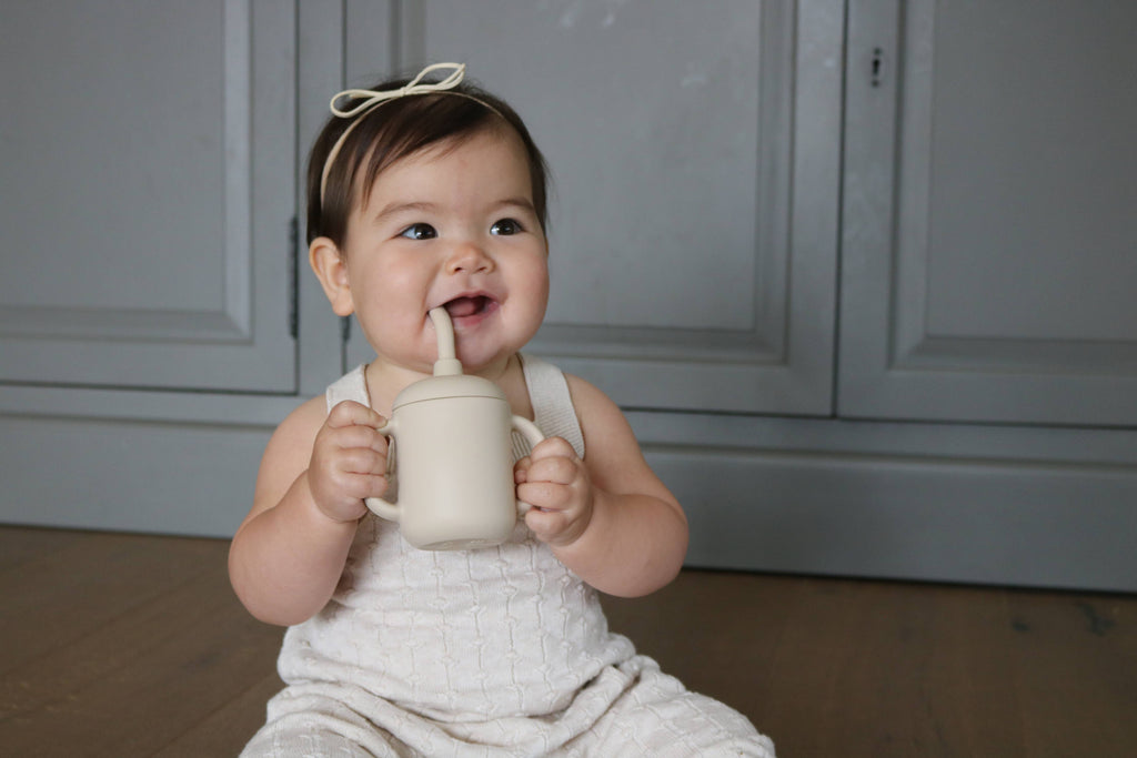 Sippy Cup with Straw- Blush