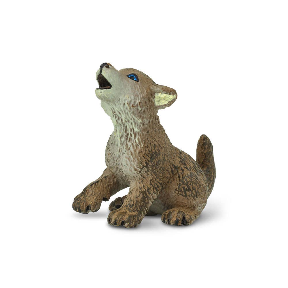 Wolf Pup Figurine Toy for Kids