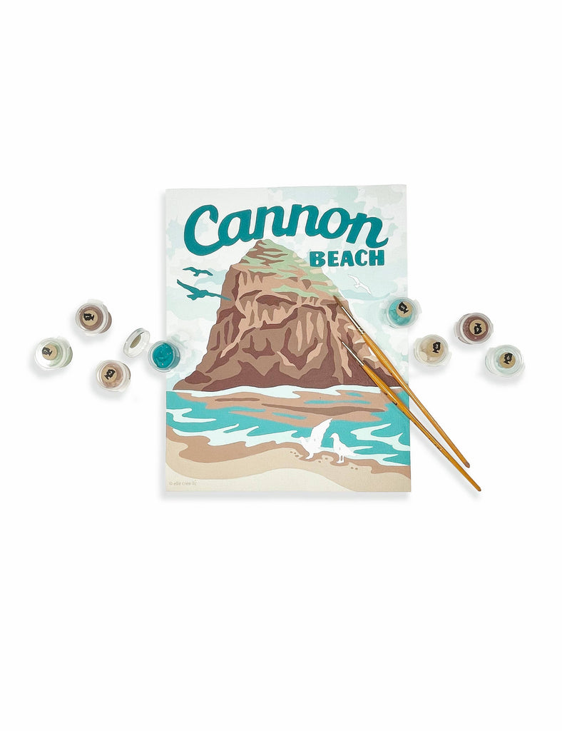 Haystack Rock at Cannon Beach Paint-by-Number Kit