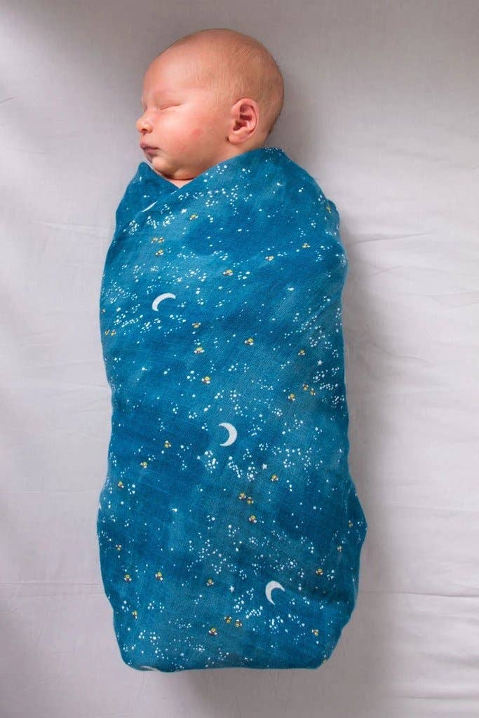 Sky Themed Swaddles, Single, Certified Organic Cotton Muslin