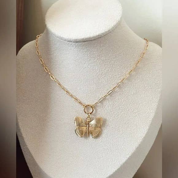 Honey Butterfly Necklace