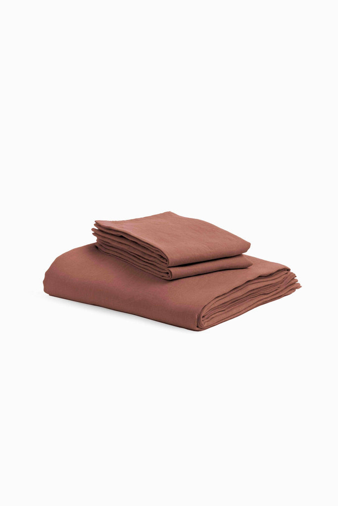 Linen Bedding Sets-Oatmeal