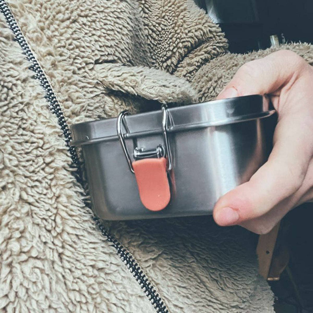 Stainless Steel Lunch Box with heat safe insert | Terracotta