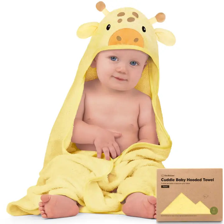 KeaBabies Cuddle Baby Hooded Towel