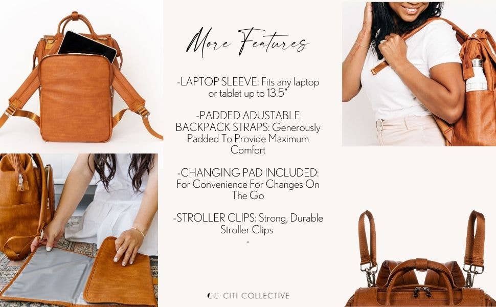 Citi Collective Citi Explorer Diaper Bag - Vintage Tan
