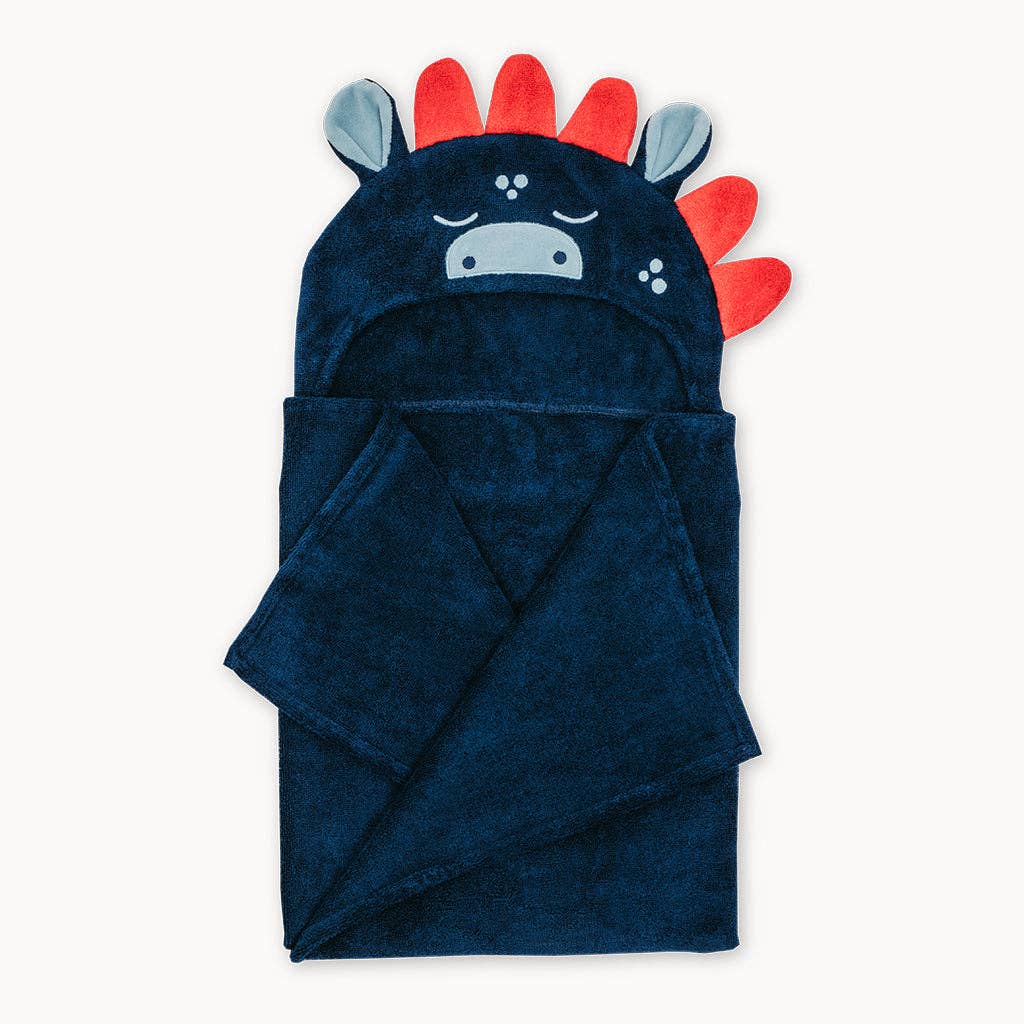 Dinosaur Bamboo Hooded Towel for Kids