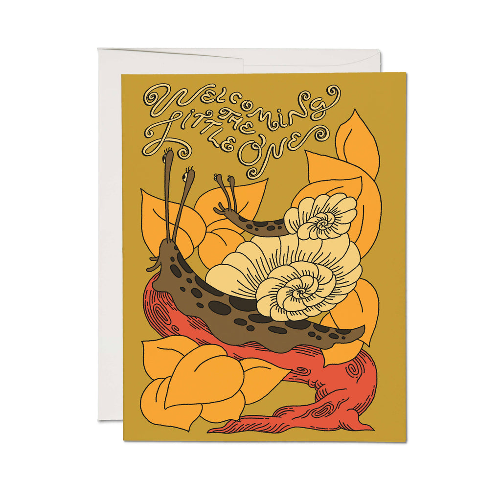 Welcome Little One greeting card: Single