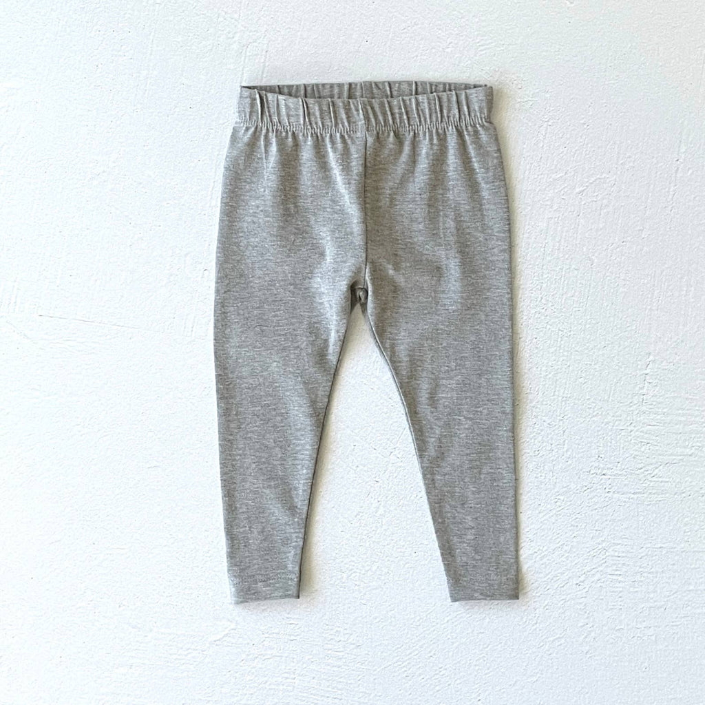 Stripe Rib / Solid Knit Baby Legging Pants (Organic Cotton)