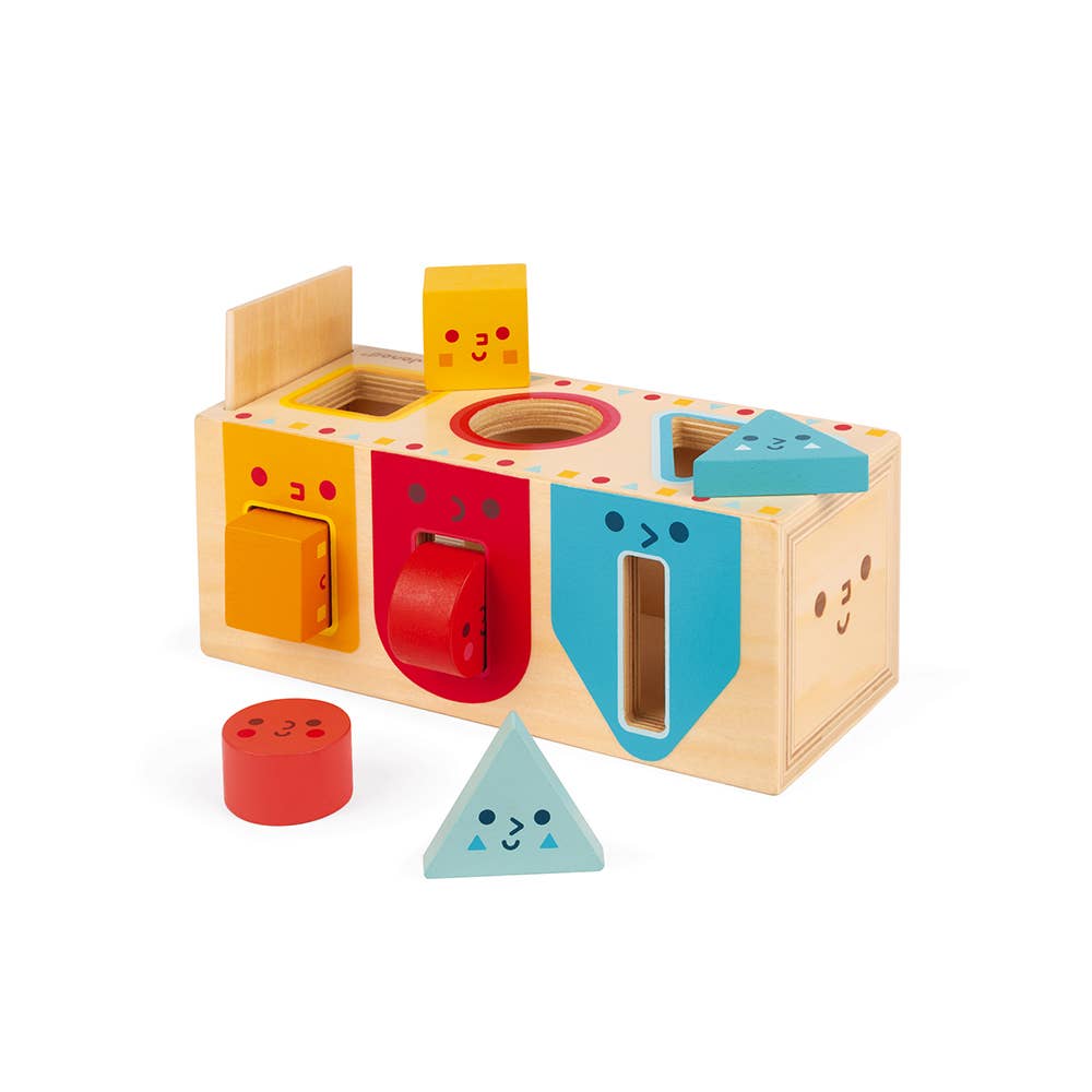 Colors & Geometric Shapes Box | 6 Blocks | Educational toy