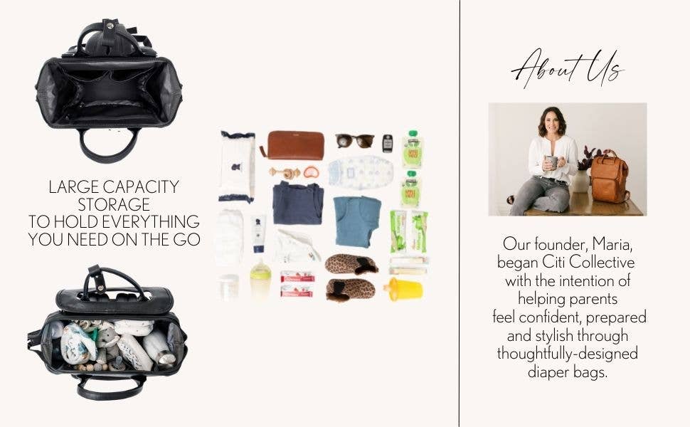 Citi Collective Citi Explorer Black Diaper Bag Backpack