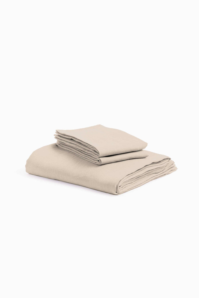 Linen Bedding Sets-Oatmeal